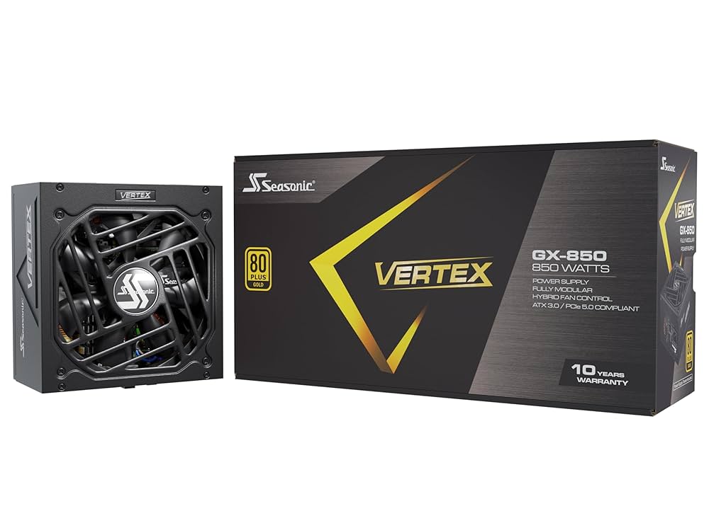 850W PCIE 5.0 対応 80PLUS Gold認証 ATX 3.0 Amazon | Seasonic Vertex GX-850-850W - 80+ ゴールド - ATX